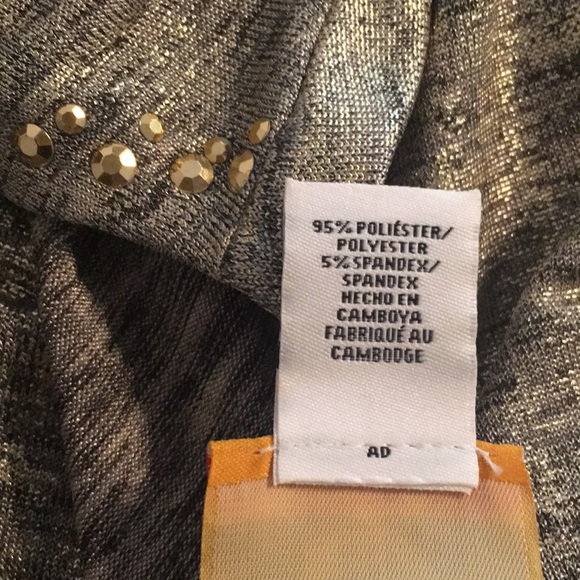 Ruby Rd. Women’s Top S Gold Uneven Length Party Special Occasion Blouse NWOT - Picture 10 of 10